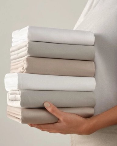 SET SÁBANAS MAISON LINETT SATEN 1.5 PLAZAS 600 HILOS TAUPE COLOR ENTERO - 3
