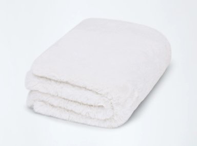 BAJADA DE CAMA RIPLEY HOME PELUDA 150 X 60 CM MARFIL IVORY - 2