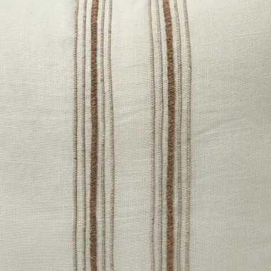COJÍN MAISON LINETT LINO LÍNEAS 60X60 TAUPE - 3