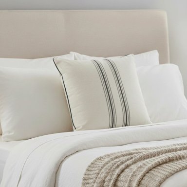 COJÍN MAISON LINETT LINO LÍNEAS 60X60 GRAFITO