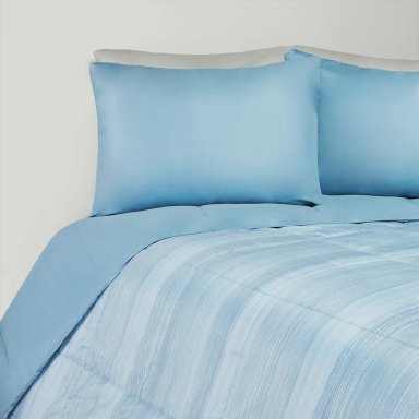 SET DE SÁBANAS + 1 FUNDA ALMOHADA + EDREDÓN 1.5 PLAZAS MICROFIBRA ACERO PV26 - 2