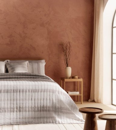 CUBRECAMA MAISON LINETT TEJIDO TAUPE QUEEN - 4
