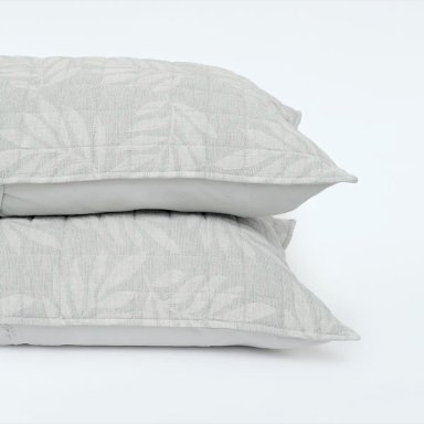 FUNDA ALMOHADA MAISON LINETT HOJAS GRIS 50X70 CM - 2