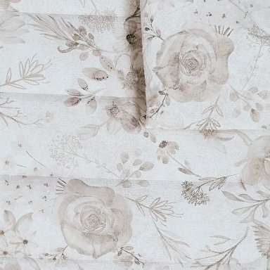 EDREDÓN RIPLEY HOME PERCALE KING FLORES TAUPE - 2