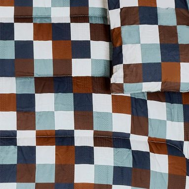 EDREDÓN RIPLEY HOME PERCALE QUEEN CUADROS - 2