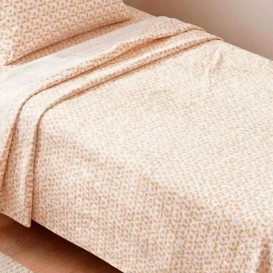 SET SÁBANAS RIPLEY HOME 2 PLAZAS 100% ALGODÓN CAPIBARA ORANGE - 2