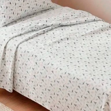 SET SÁBANAS RIPLEY HOME 1.5 PLAZAS 100% ALGODÓN DINOSAURIOS BLUE - 2