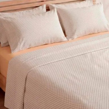 SET SÁBANAS RIPLEY HOME QUEEN 100% ALGODÓN 180 HILOS ROMBOS CRUZ - 2