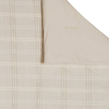 EDREDÓN MAISON LINETT 1.5PL CUADROS BEIGE - 2