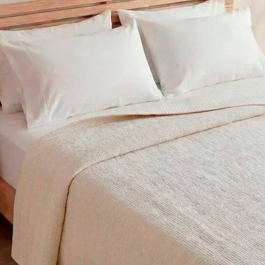 CUBRECAMA RIPLEY HOME CRUMPLE FLEECE IVORY 2PL - 2