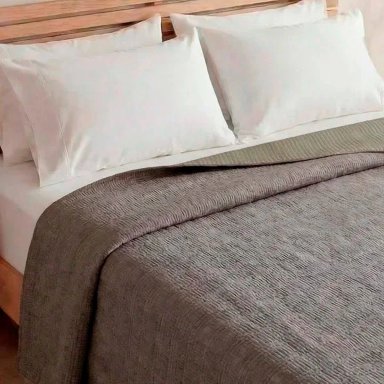 CUBRECAMA RIPLEY HOME CRUMPLE FLEECE GRIS 1.5PL - 2