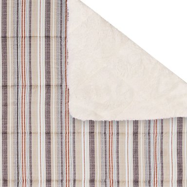 EDREDÓN RIPLEY HOME MICROFIBRA CON SHERPA KING LINEAS - 2