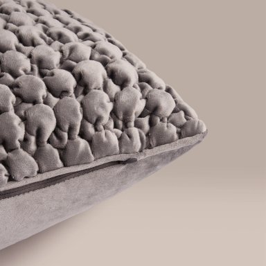 COJIN VELVET PANAL 30X70 GRAFITO - 2