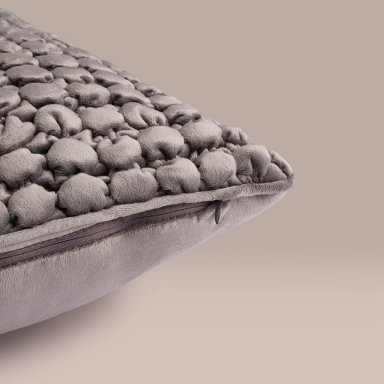COJIN VELVET PANAL 45X45 GRAFITO - 2