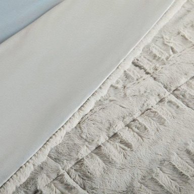 EDREDÓN RIPLEY HOME RABBIT SHERPA QUEEN GRIS - 3