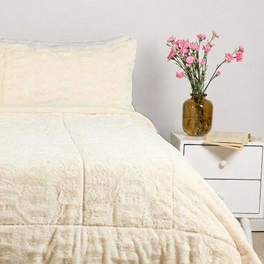 EDREDÓN RIPLEY HOME RABBIT SHERPA KING IVORY - 2