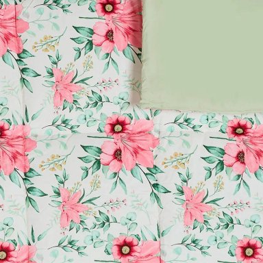 EDREDÓN RIPLEY HOME MICRO 1.5PL FLORES ROSA - 2