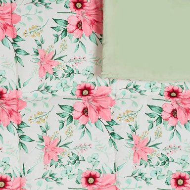 EDREDÓN RIPLEY HOME MICRO QUEEN FLORES ROSA - 2
