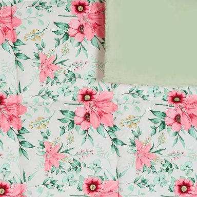 EDREDÓN RIPLEY HOME MICROFIBRA KING FLORES ROSA - 2