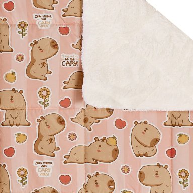 EDREDÓN RIPLEY HOME MICROFIBRA SHERPA 1.5PL CAPIBARA - 2