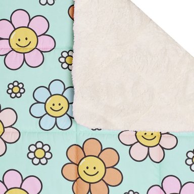 EDREDÓN RIPLEY HOME MICROFIBRA SHERPA 1.5PL FLOR - 2