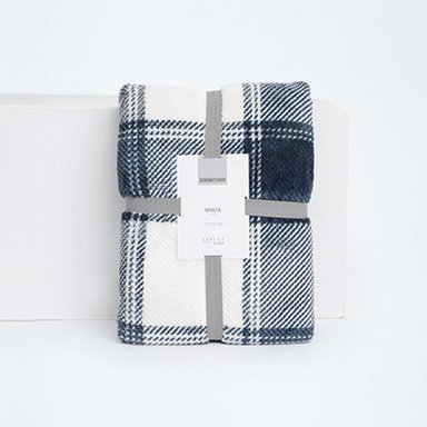 MANTA RIPLEY HOME WAFFLE CSHERPA ESCOCES AZUL - 3