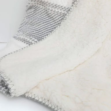 MANTA RIPLEY HOME WAFFLE CSHERPA ESCOCESA GRIS - 2