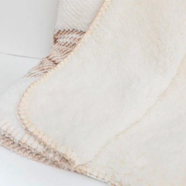 MANTA RIPLEY HOME WAFFLE CSHERPA LINEAS TAUPE - 2