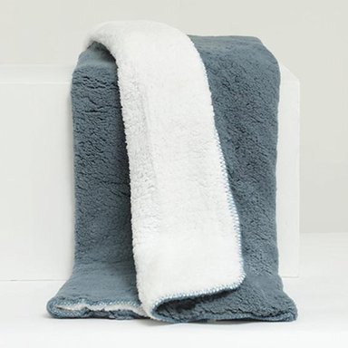 MANTA RIPLEY HOME SHERPA COLORES AZUL 125X150 - 2