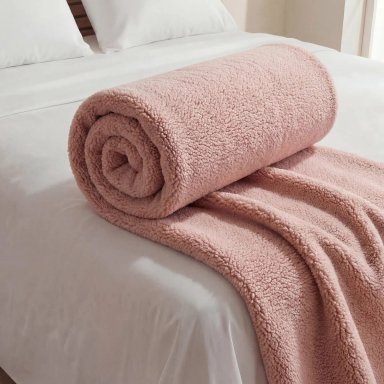MANTA RIPLEY HOME SHERPA COLORES ROSA 125X150 - 2