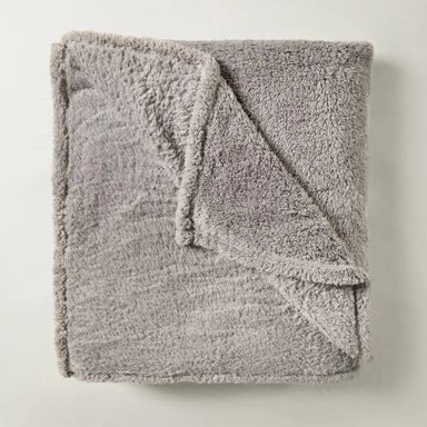 FRAZADA RIPLEY HOME SHERPA PELUDA 2PL GRIS - 2