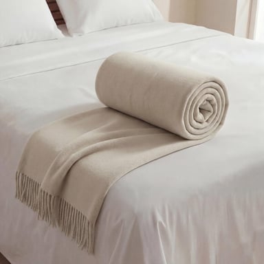 MANTA MAISON LINETT FLECOS IVORY WOOLBLEND - 2