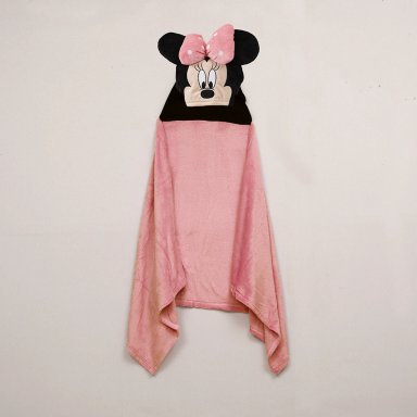 MANTA DISNEY CON CAPUCHA Y OREJAS 75X150 CMS MINNIE26 - 2