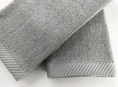 SETX2 TOALLAS DE BAÑO GRIS 50X30 CM - 2