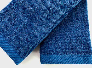 SETX2 TOALLAS DE BAÑO AZUL 50X30 CM - 2