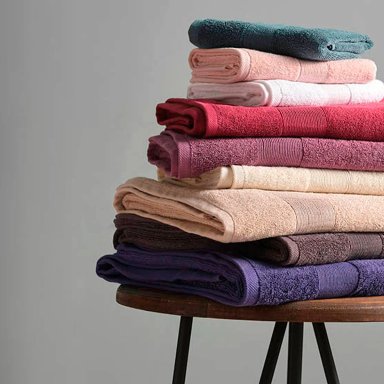 TOALLA DE BAÑO 100% ALGODÓN 550GR MALVA 160X100 CM - 5