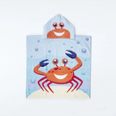 PONCHO PLAYA RIPLEY HOME CANGREJO 100% ALGODÓN 60X120 CM