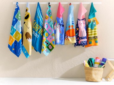 PONCHO PLAYA RIPLEY HOME CANGREJO 100% ALGODÓN 60X120 CM - 4