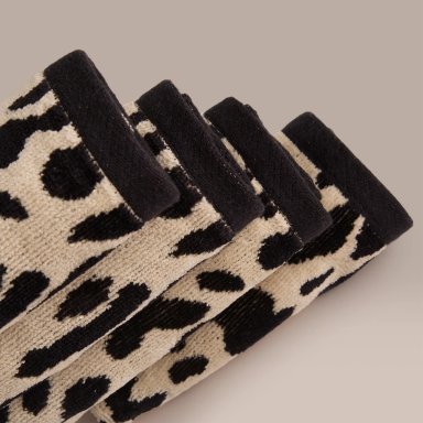 SETX4 TOALLAS DE CARA RIPLEY HOME ANIMAL PRINT IVORY - 2