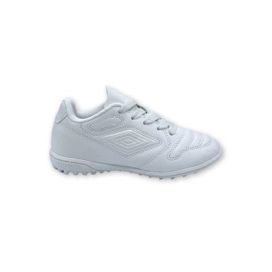 ZAPATILLAS NIÑO UMBRO FÚTBOL PASTO SINTÉTICO BLANCO FORZA TF JR