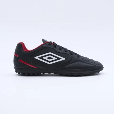 ZAPATILLAS HOMBRE UMBRO FÚTBOL PASTO SINTÉTICO NEGRO CLASSICO