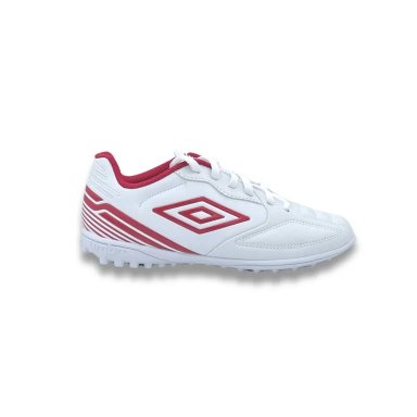 ZAPATILLAS NIÑO UMBRO FÚTBOL PASTO SINTÉTICO BLANCO CLASSICO