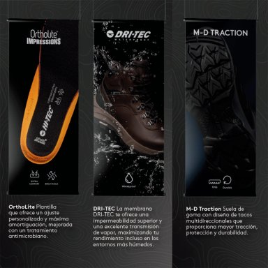 ZAPATILLAS MUJER HI-TEC OUTDOOR GRIS TARANTULA LTE WP - 7