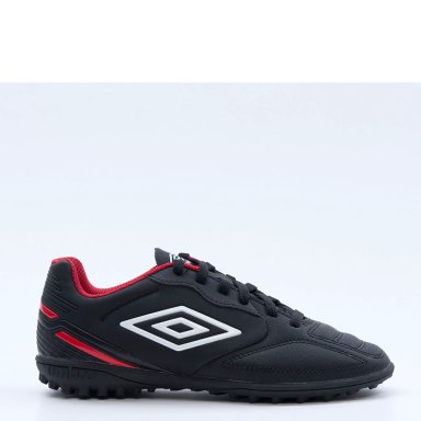 ZAPATILLAS NIÑO UMBRO FÚTBOL PASTO SINTÉTICO NEGRO CLASSICO XIII TF