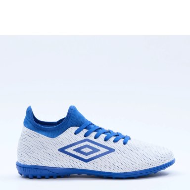 ZAPATILLAS HOMBRE UMBRO FÚTBOL PASTO SINTÉTICO BLANCO VELOCE LT IV TF