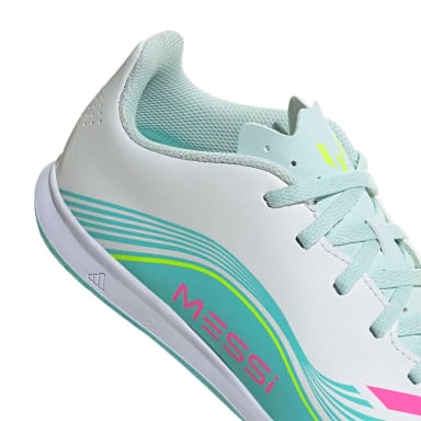 ZAPATILLAS NIÑO ADIDAS FÚTBOL INDOOR BLANCO F50 MESSI CLUB0 - 7