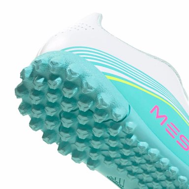 ZAPATILLAS NIÑO ADIDAS FÚTBOL PASTO SINTÉTICO BLANCO F50 MESSI CLUB0 - 6