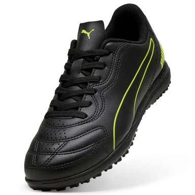 ZAPATILLAS NIÑO PUMA FÚTBOL PASTO SINTÉTICO NEGRO CLASSICO TT - 4