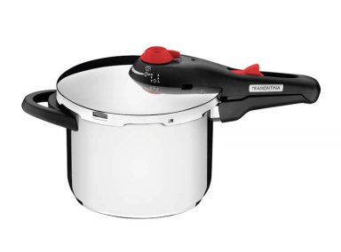 OLLA A PRESIÓN TRAMONTINA ACERO INOXIDABLE 6 LT.