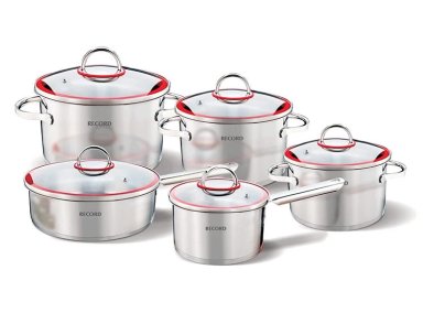 JUEGO DE OLLAS RECORD MAYA ACERO 10 PIEZAS